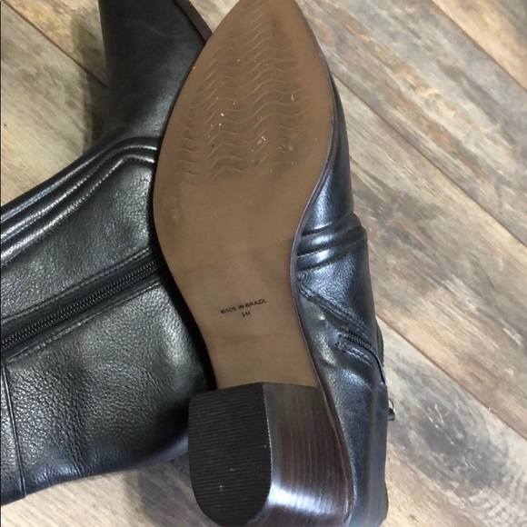 Matisse Black Leather Western Ankle Boots Size 9 - Picture 4 of 9